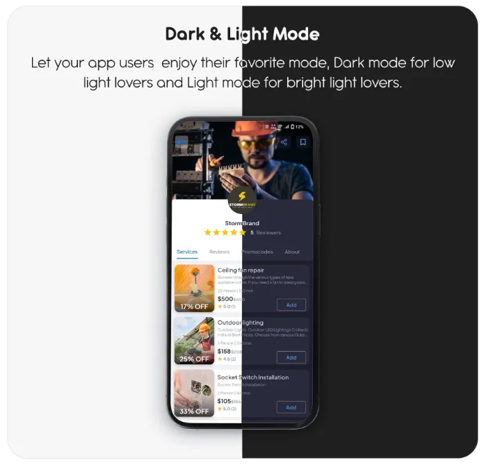 Dark &amp; Light Mode