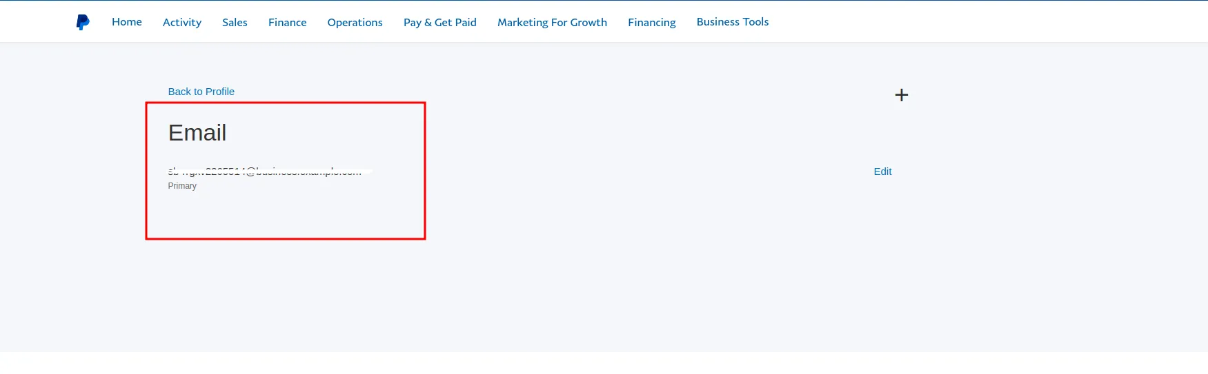 Paypal Business Email