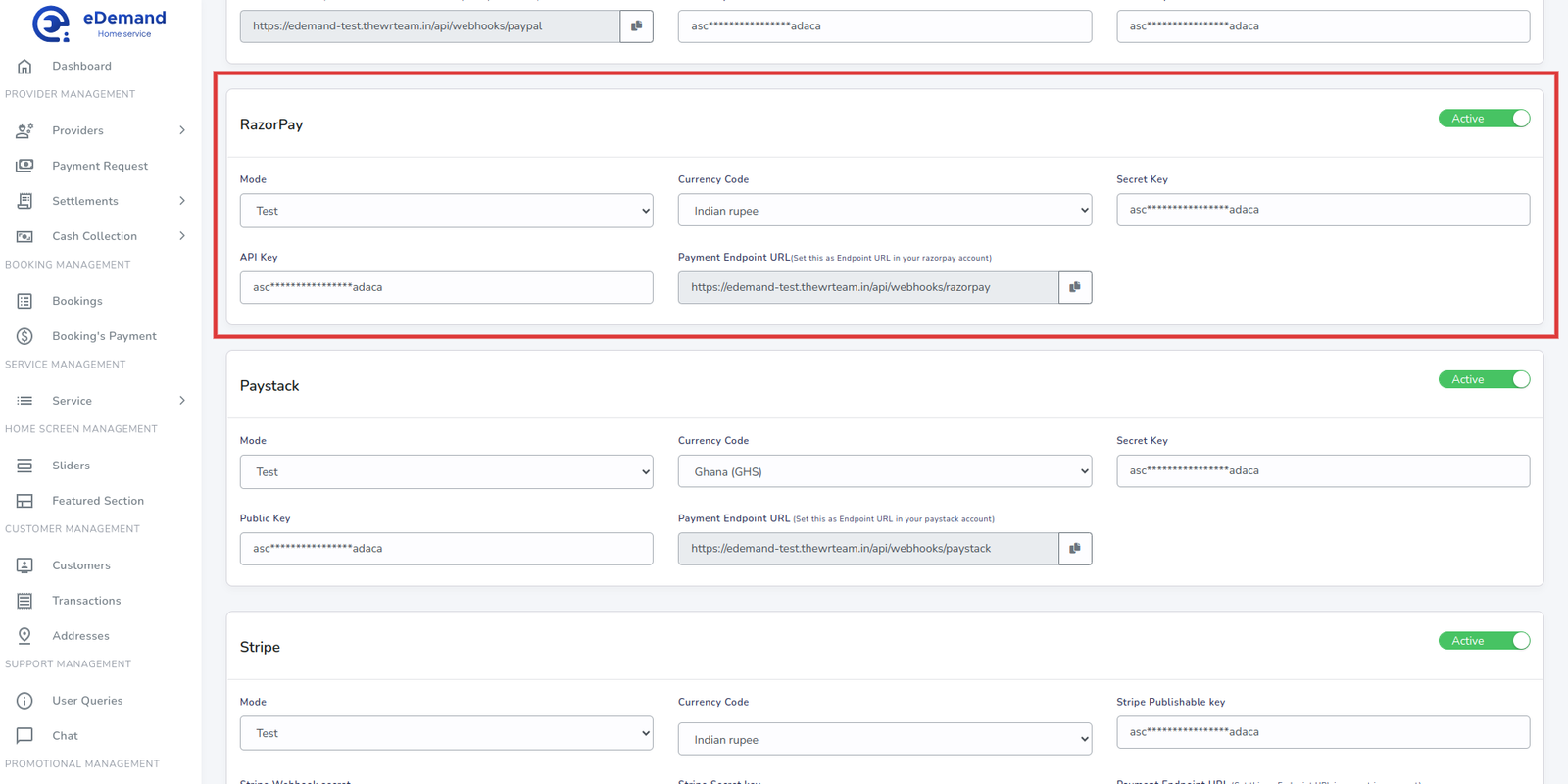 Razorpay Payment Gateway