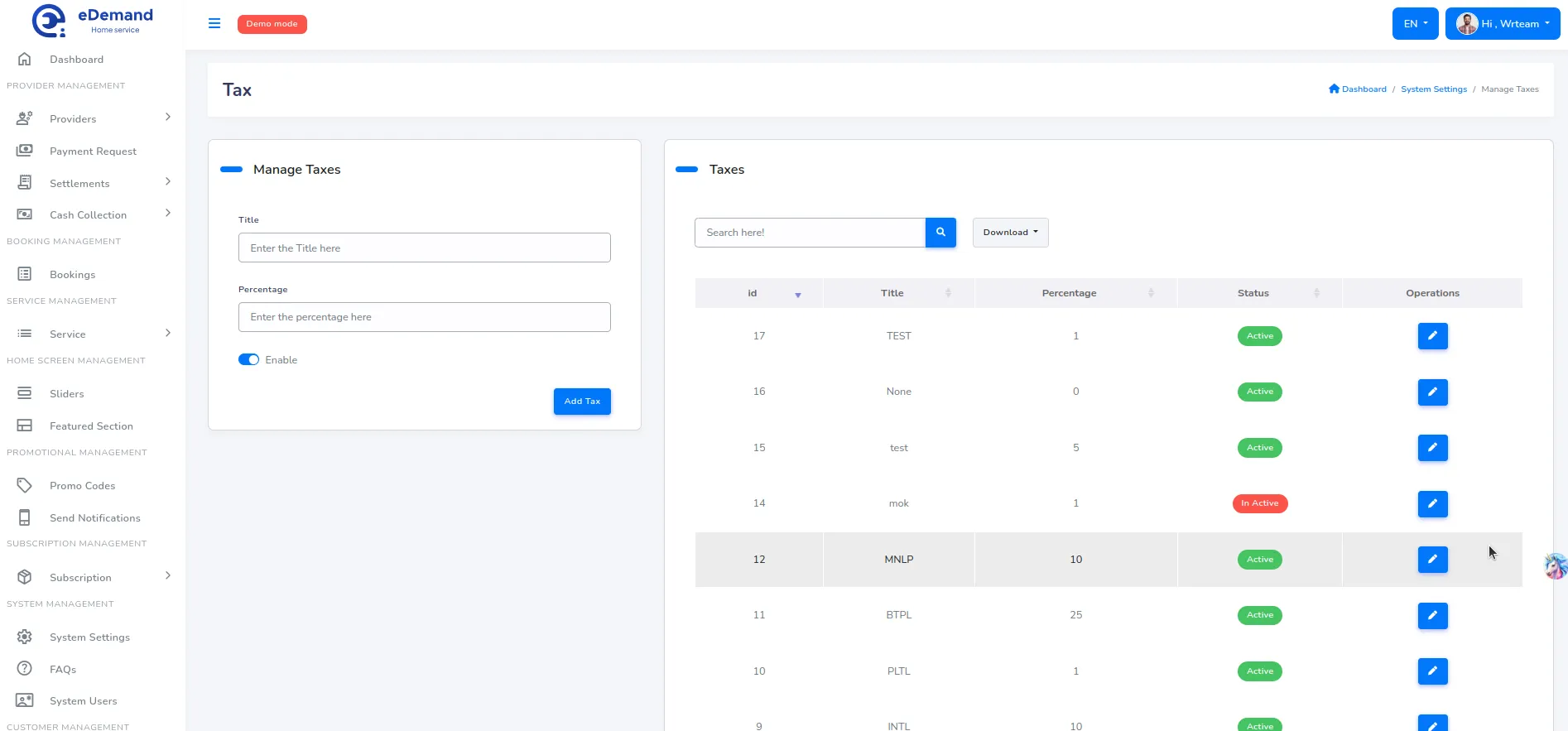 Taxes &amp; Invoices
